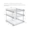 Household Essentials Glidez Chrome-Plated Steel Triple-Sliding Storage Organizer